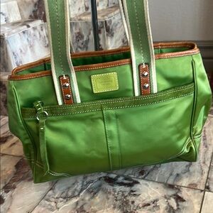 Coach Green Tote Bag